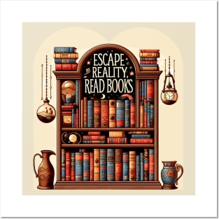 Escape Reality Read Books Posters and Art